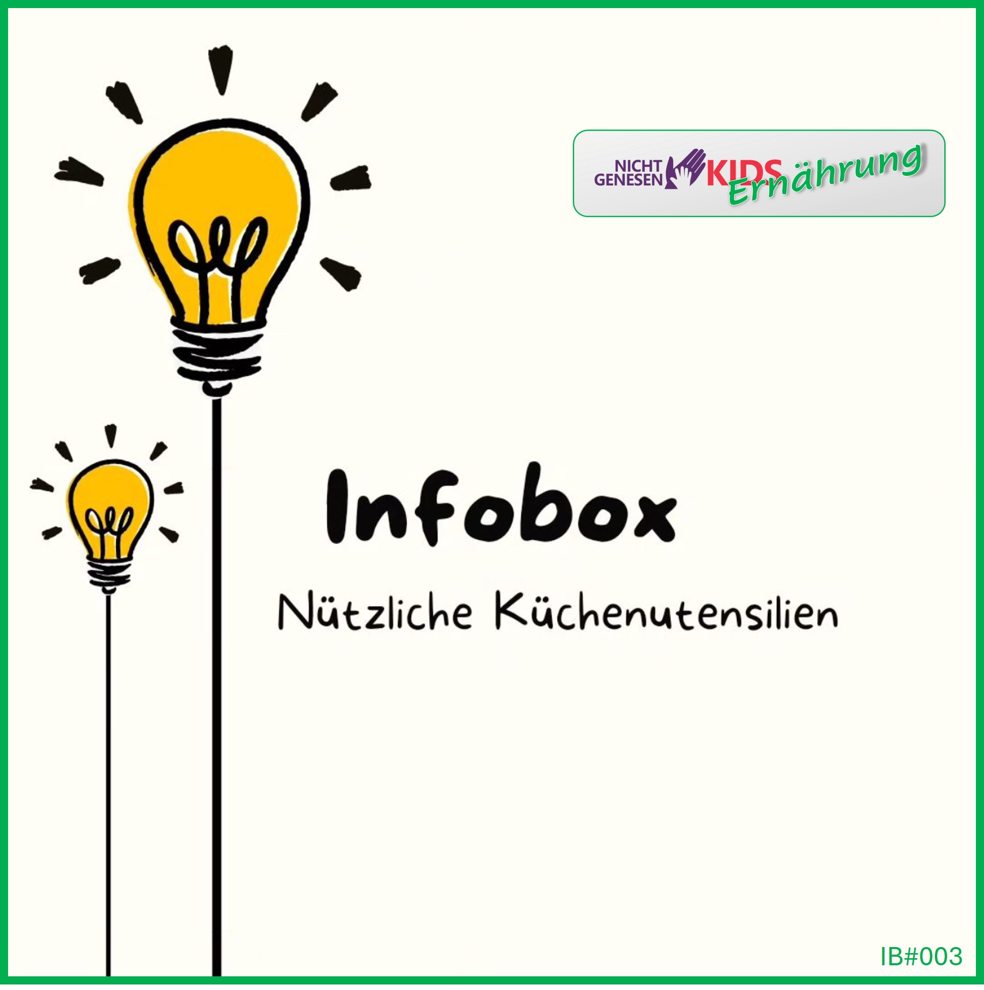 Infobox: Nützliche Küchenutensilien