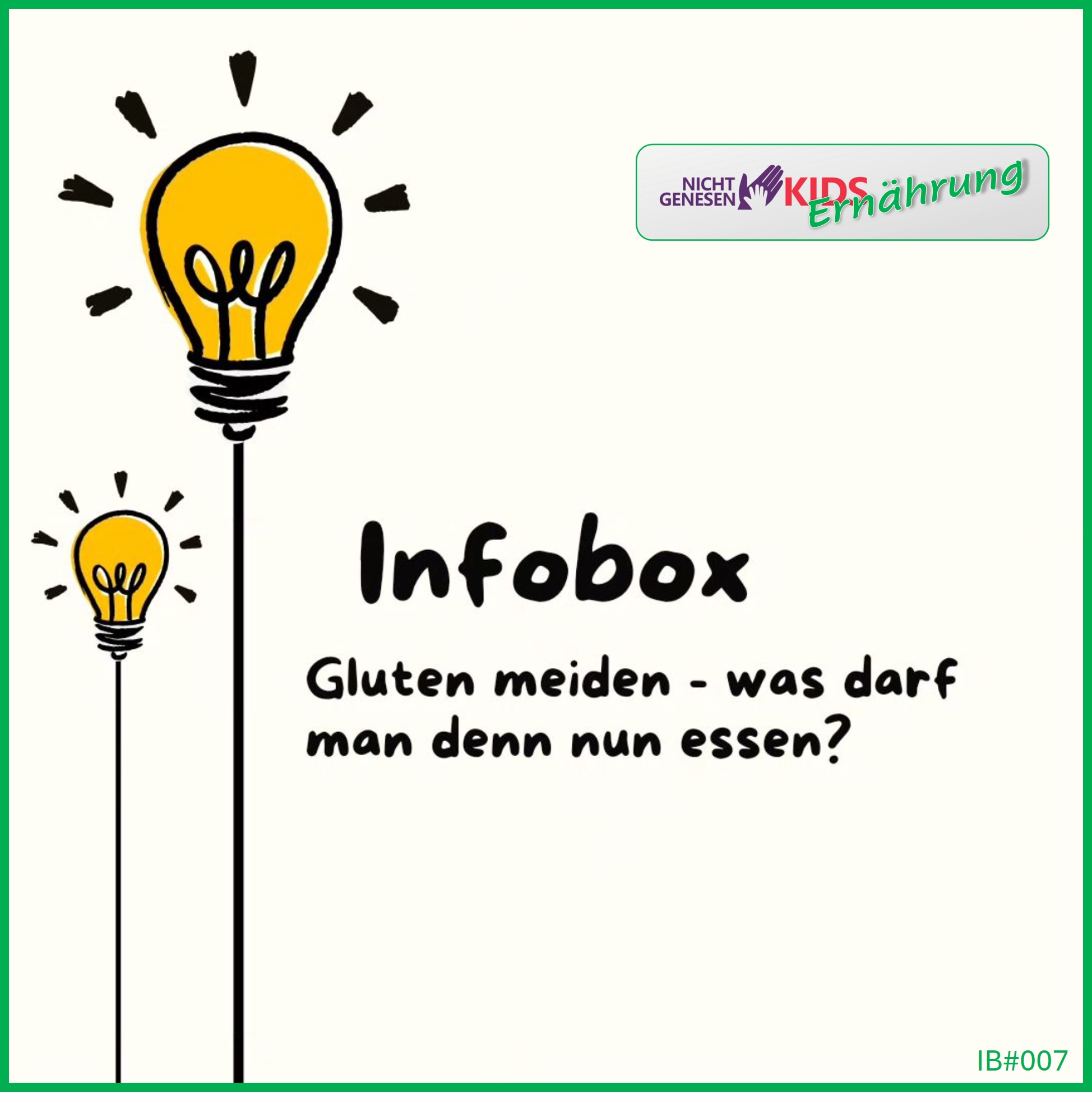 Infobox: Gluten meiden – was darf man denn nun essen?