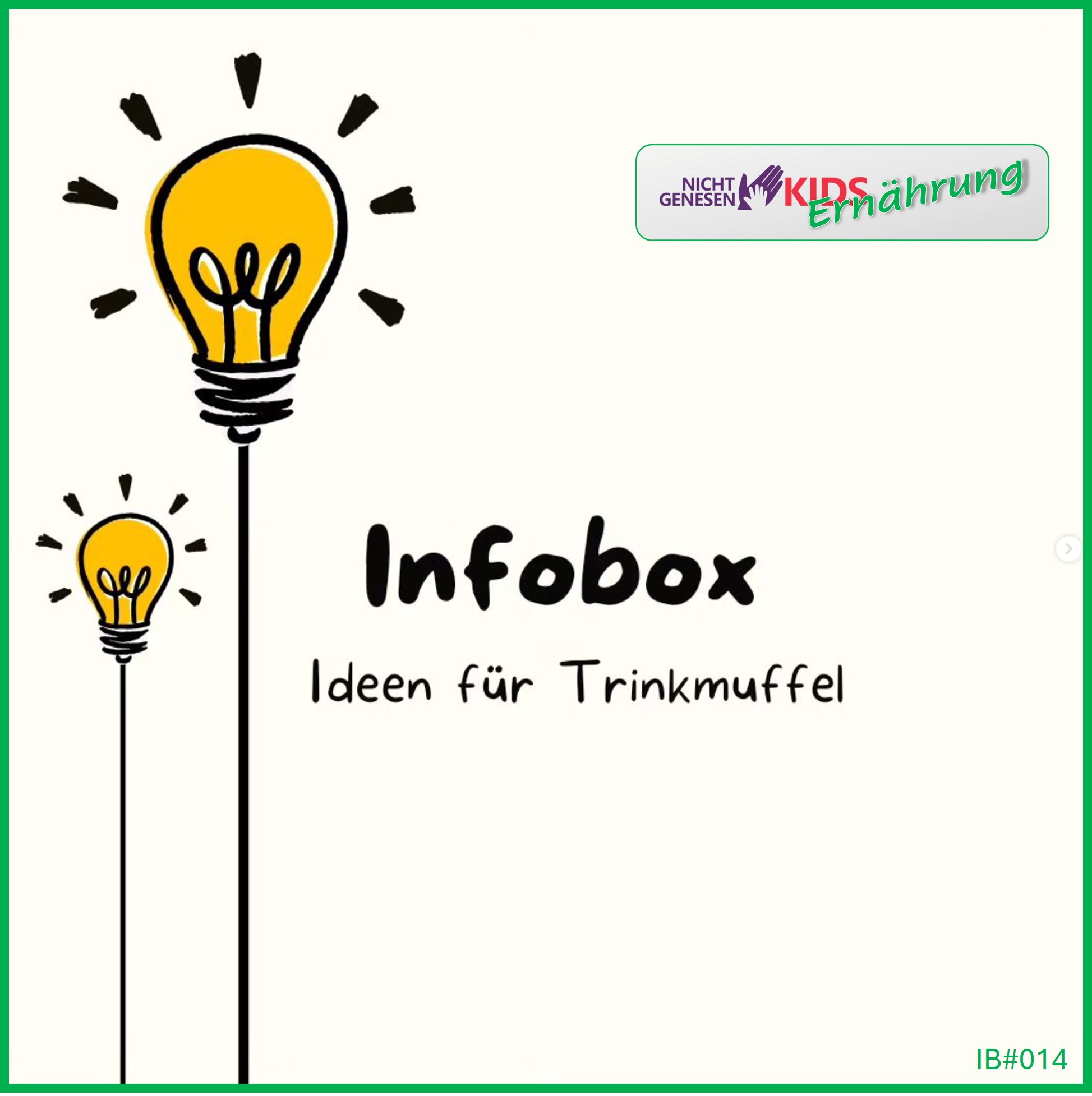 Infobox: Ideen für Trinkmuffel